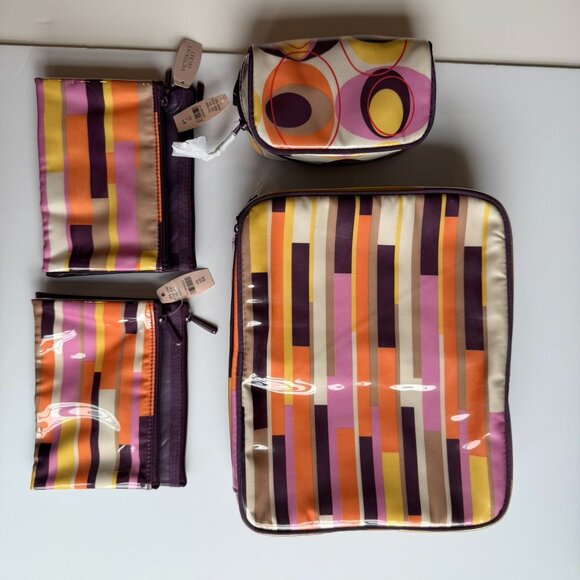 NWT Victoria Secret Travel Case Cosmetic Bags S/6 - Picture 1 of 15